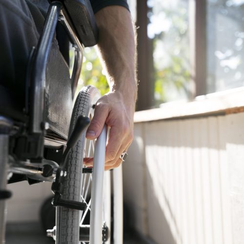 low-angle-disabled-man-wheelchair