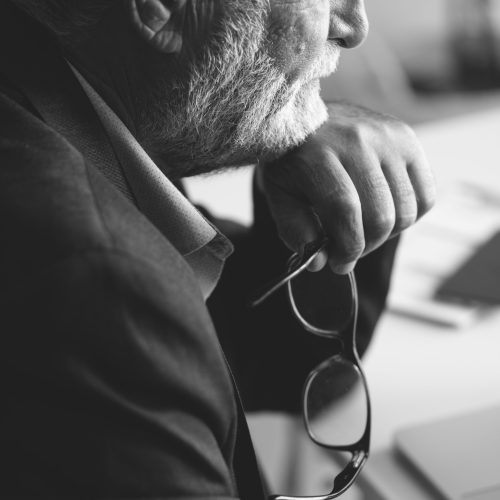 side-view-thoughtful-business-man